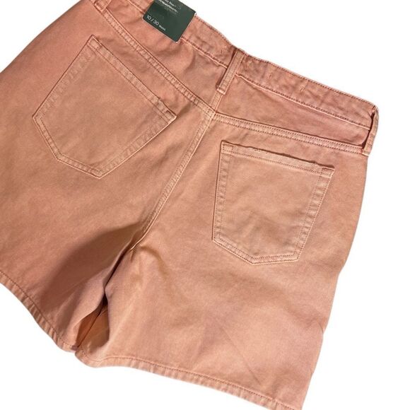 Wild Fable Highest Rise Bermuda Jean Shorts Orange denim Size 10/30 (NWT) - Picture 9 of 16